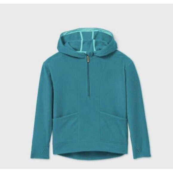Girls' Fleece 1/4 Zip Sweatshirt - All in Motion™Nwt Extra Small (4/5) - Picture 1 of 2